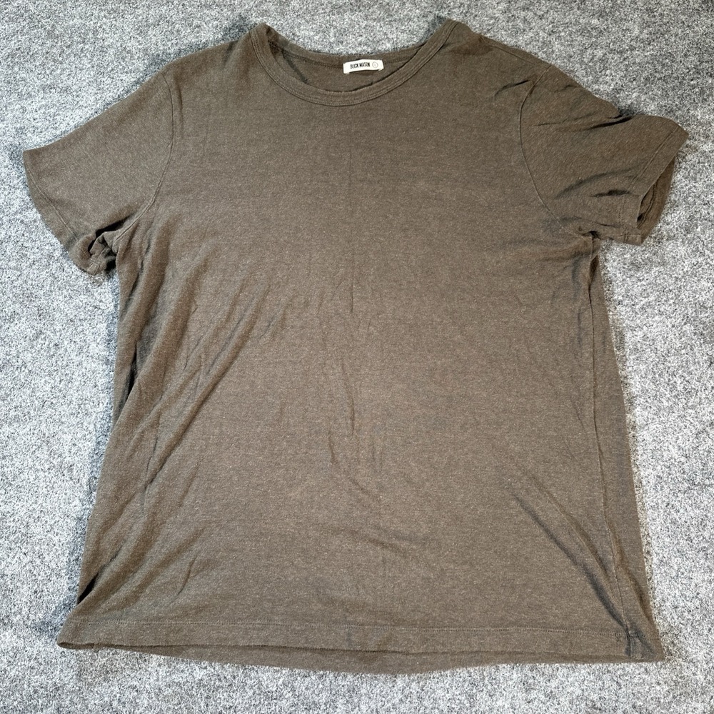 Buck Mason Men's Yuma Hemp T Shirt Large Brown
